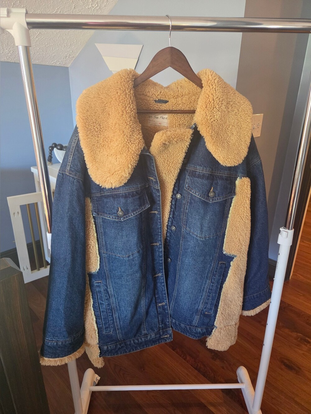 Free People Holly Cozy Denim Jacket